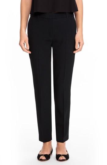 Women's Sezane Gustav Slim Ankle Trousers Us / 34 Fr - Black