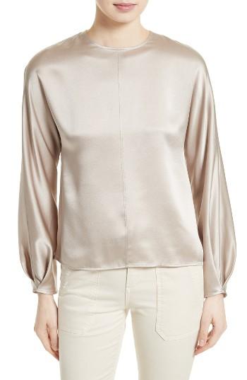 Women's Vince Silk Blouse - Beige