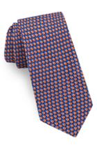 Men's Ted Baker London Geometric Oval Silk Tie, Size - Orange