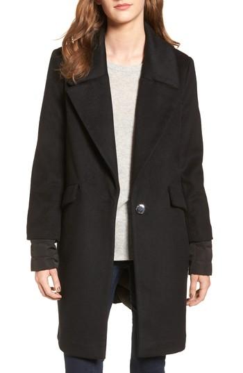 Women's Calvin Klein Wool & Down Reefer Coat
