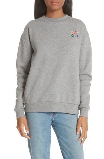 Women's Etre Cecile Day Off Totally Boyfriend Sweatshirt - Grey