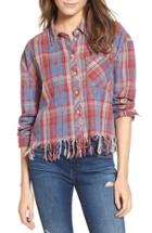 Women's Tinsel Frayed Plaid Shirt