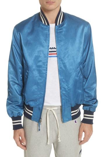 Men's Todd Snyder Bomber Jacket - Blue