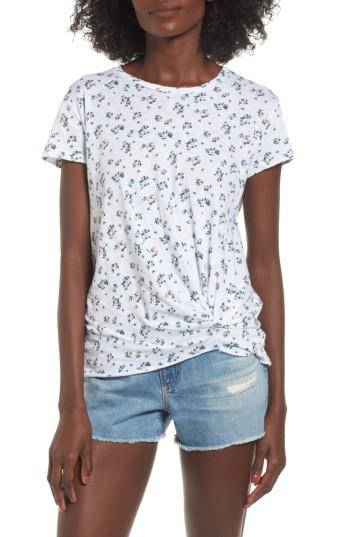 Women's Stateside Floral Print Twist Front Tee
