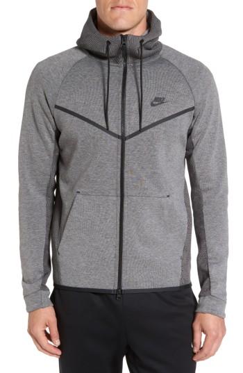 Men's Nike Sportswear Tech Fleece Windrunner Hoodie, Size - Grey