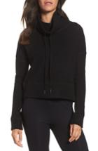 Women's Ugg Funnel Neck Crop Merino Wool Sweatshirt - Black