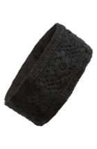 Nirvanna Designs Crochet Ear Warmer Headband, Size - Black