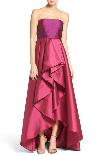 Women's Adrianna Papell Colorblock Strapless Gown