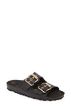 Women's Topshop Finch Buckle Slide .5us / 37eu - Black