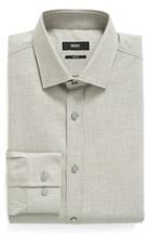 Men's Boss Slim Fit Solid Dress Shirt .5 - Grey