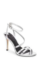 Women's Leith Ava Asymmetrical Strappy Sandal M - Metallic