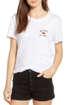 Women's Sub Urban Riot One In A Melon Embroidered Slouched Tee - White