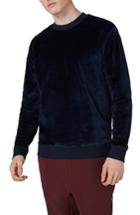 Men's Topman Velour Sweatshirt - Blue