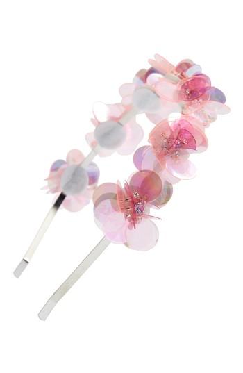 Cara Flower Embellished Headband, Size - Pink