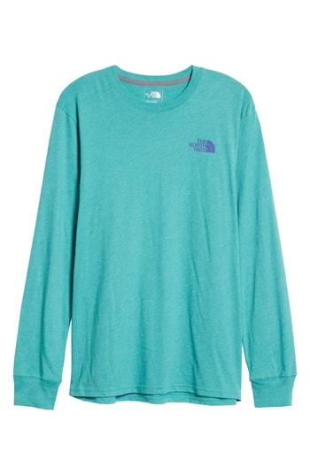 Men's The North Face Red Box Long Sleeve T-shirt - Blue/green