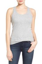 Women's Caslon Ribbed Racerback Tank - Grey