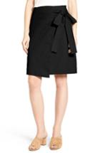 Women's Halogen Tie Front Skirt - Black