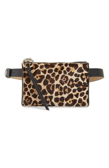 Rebecca Minkoff Ava Genuine Calf Hair Belt Bag - Brown