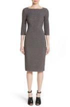 Women's Michael Kors Houndstooth Stretch Metallic Jacquard Sheath Dress - Grey