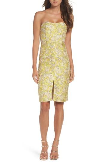 Women's Bb Dakota Occasion Gretta Strapless Jacquard Sheath Dress