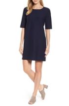 Women's Eileen Fisher Stretch Knit Shift Dress, Size - Blue