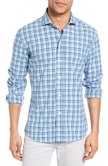 Men's Ledbury Plaid Sport Shirt - Blue