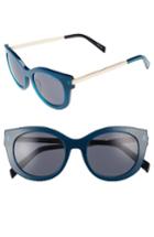 Women's Draper James 53mm Modified Cat Eye Sunglasses - Blue