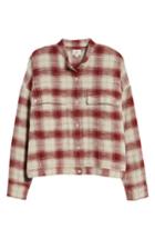 Women's Ag Smith Plaid Shirt Jacket - Red