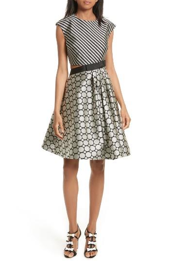 Women's Ted Baker London Reetah Side Cutout Fit & Flare Dress