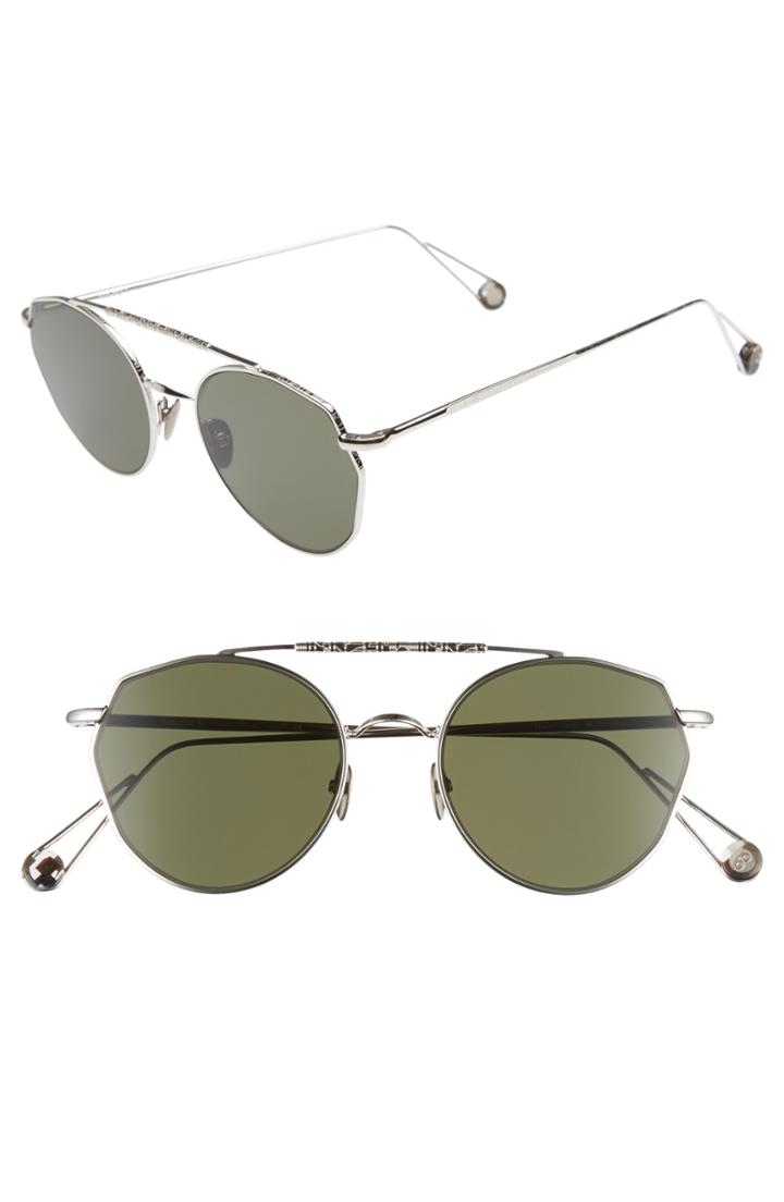 Women's Ahlem Carre 51mm Aviator Sunglasses - White Gold
