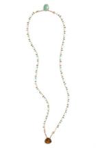 Women's Gas Bijoux Scapulaire Convertible Semiprecious Stone Necklace