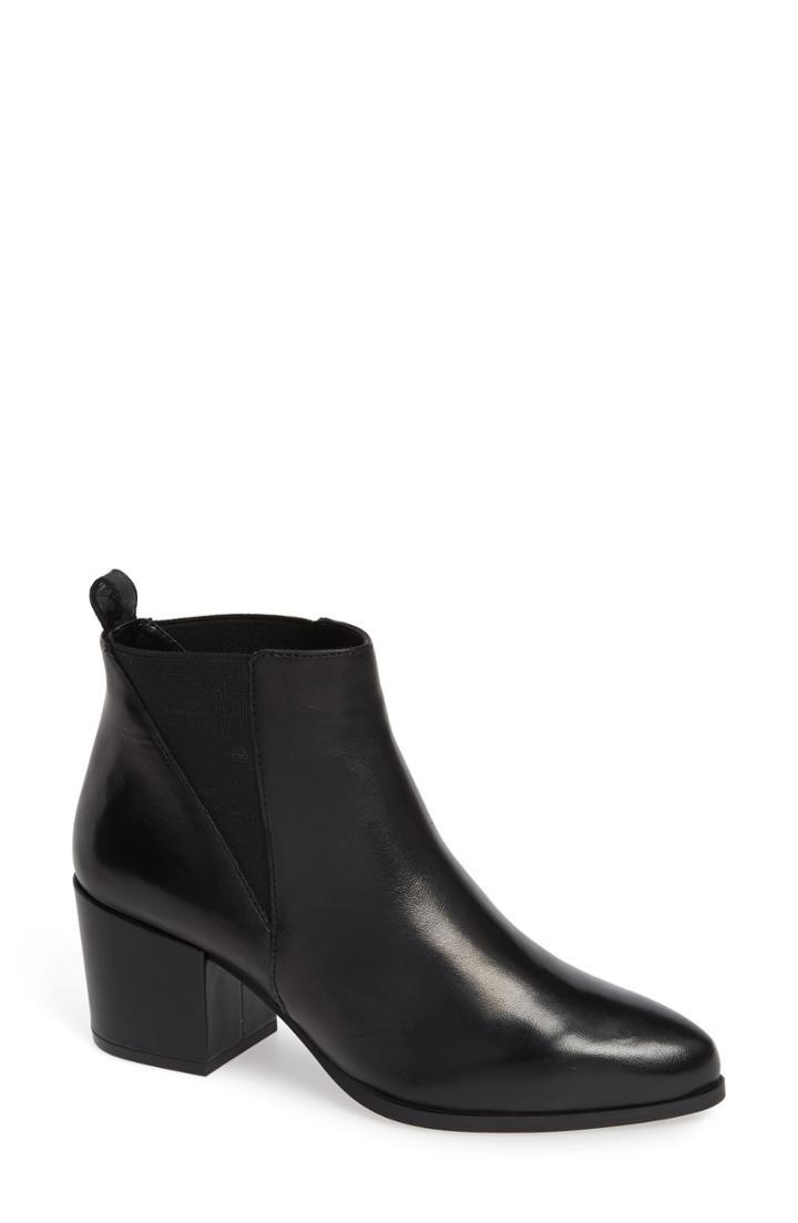 Women's Steve Madden Neutral Chelsea Bootie M - Black
