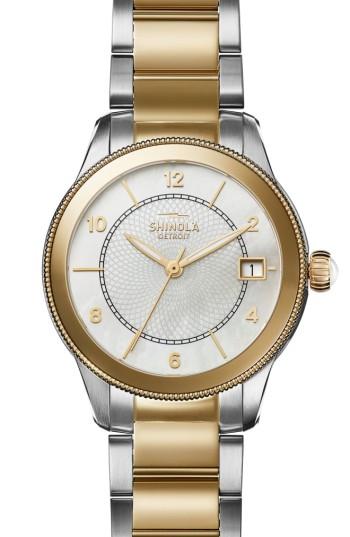 Women's Shinola Gail Bracelet Watch, 36mm