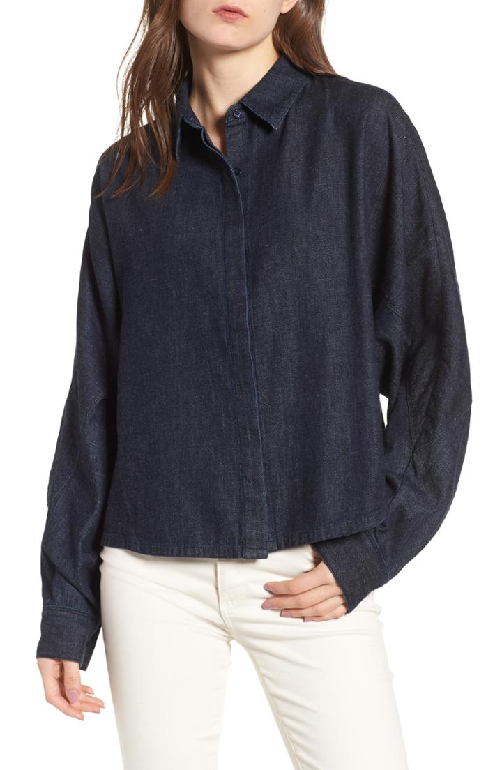 Women's Topshop Twist Waffle Top Us (fits Like 10-12) - Pink