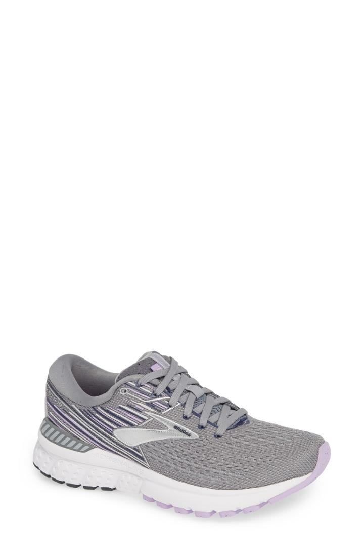 Women's Brooks Adrenaline Gts 19 Running Shoe B - Grey