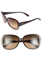 Women's Maui Jim Kalena 57mm Polarizedplus Sunglasses - Dark Tortoise/ Bronze