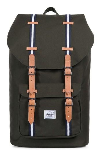 Men's Herschel Supply Co. Little America Offset Stripe Backpack - Green