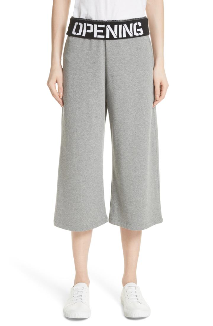 Women's Opening Ceremony Stencil Logo Waist Sweatpants - Grey