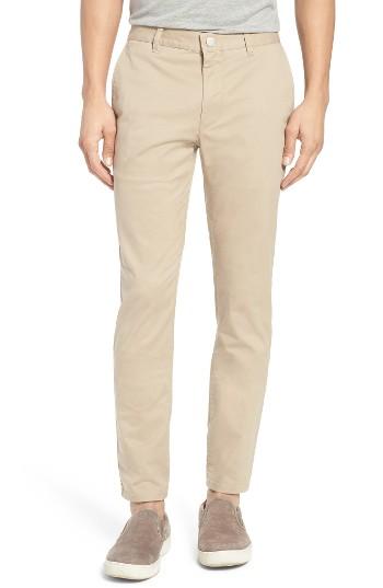 Men's Bonobos Tailored Fit Washed Stretch Cotton Chinos X 34 - Beige
