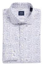 Men's John W. Nordstrom Trim Fit Floral Dress Shirt - Blue