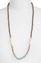 Women's 31 Bits Dipped Ribbon Paper Bead Necklace