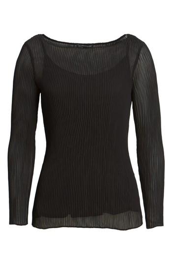 Women's Eileen Fisher Ribbed Top - Black