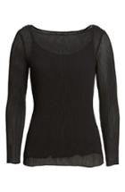 Women's Eileen Fisher Ribbed Top - Black
