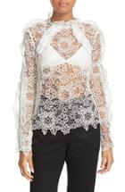 Women's Self-portrait Floral Lace Top