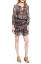 Women's Velvet By Graham & Spencer Monaco Print Minidress - Black