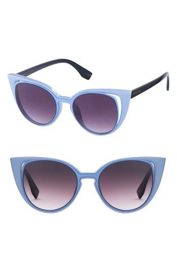 Women's Perverse Saga Cat Eye Sunglasses - Blue/ Black
