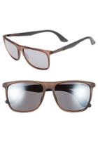 Men's Carrera Eyewear 56mm Retro Sunglasses - Matte Brown/ Grey Flash Mirror