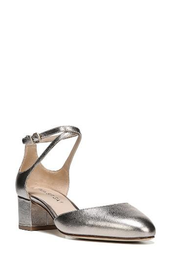 Women's Via Spiga Dinah Ankle Strap D'orsay Pump M - Metallic