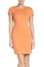 Women's Ellen Tracy Ponte Sheath Dress - Orange