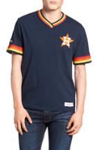 Men's Mitchell & Ness Houston Astros - Vintage V-neck T-shirt